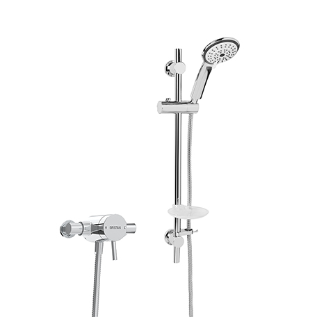 Bristan Hourglass Dual Concealed Mixer Shower with Shower Kit Fixed Head